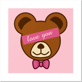 Cute bears love you Posters and Art